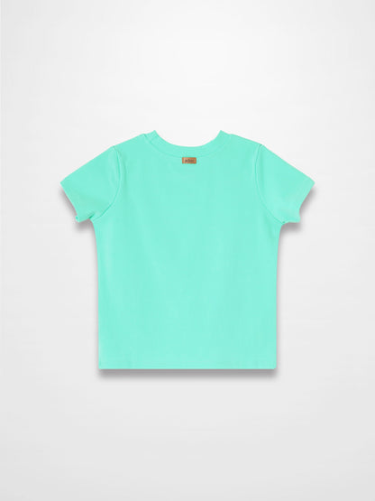 Thin Ribbed T-Shirt - Mint Green