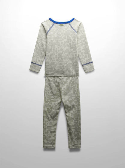 Abstract Pajamas-Blue