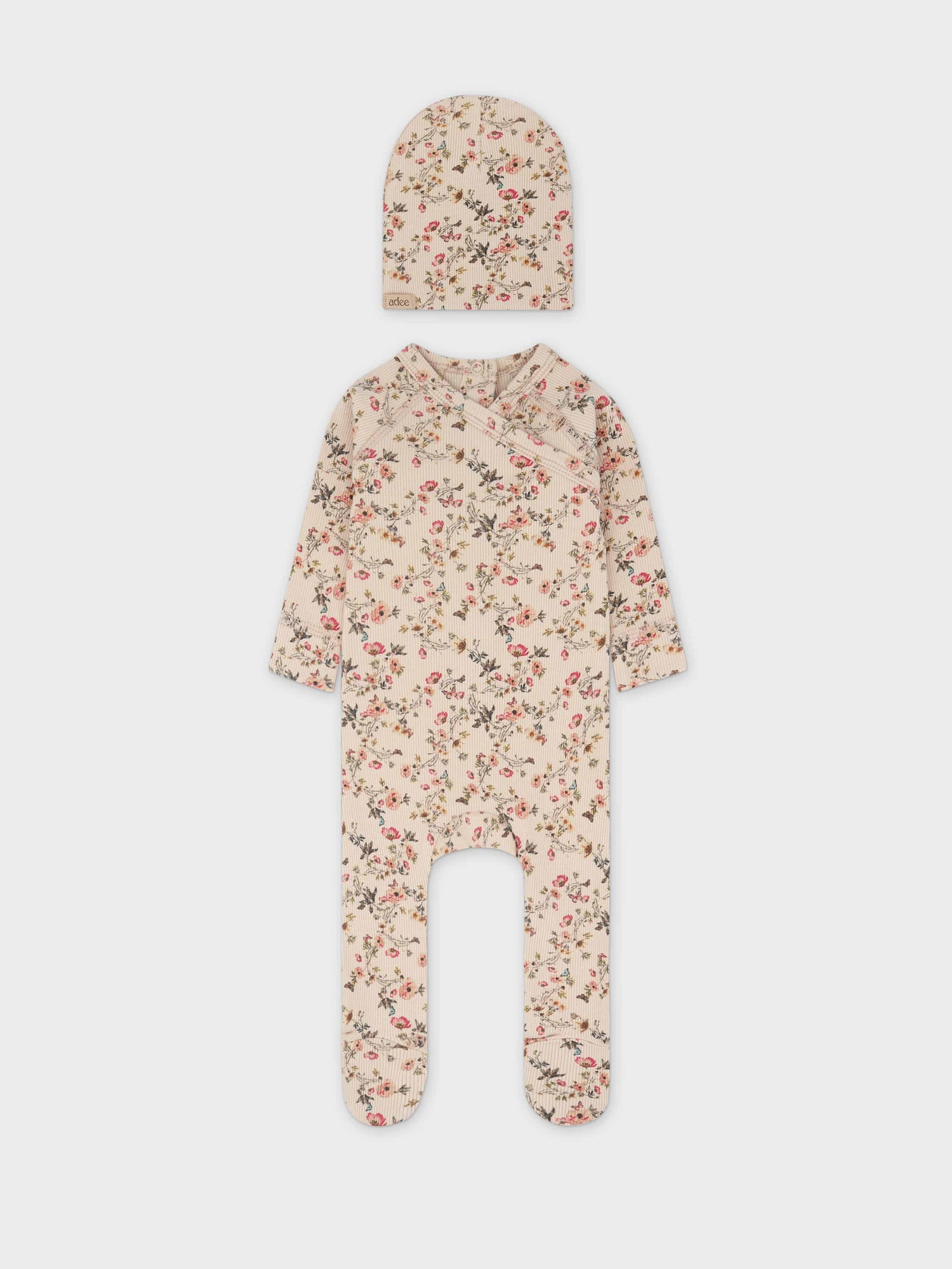 Butterfly Garden Stretchy, Beanie &amp; Bib