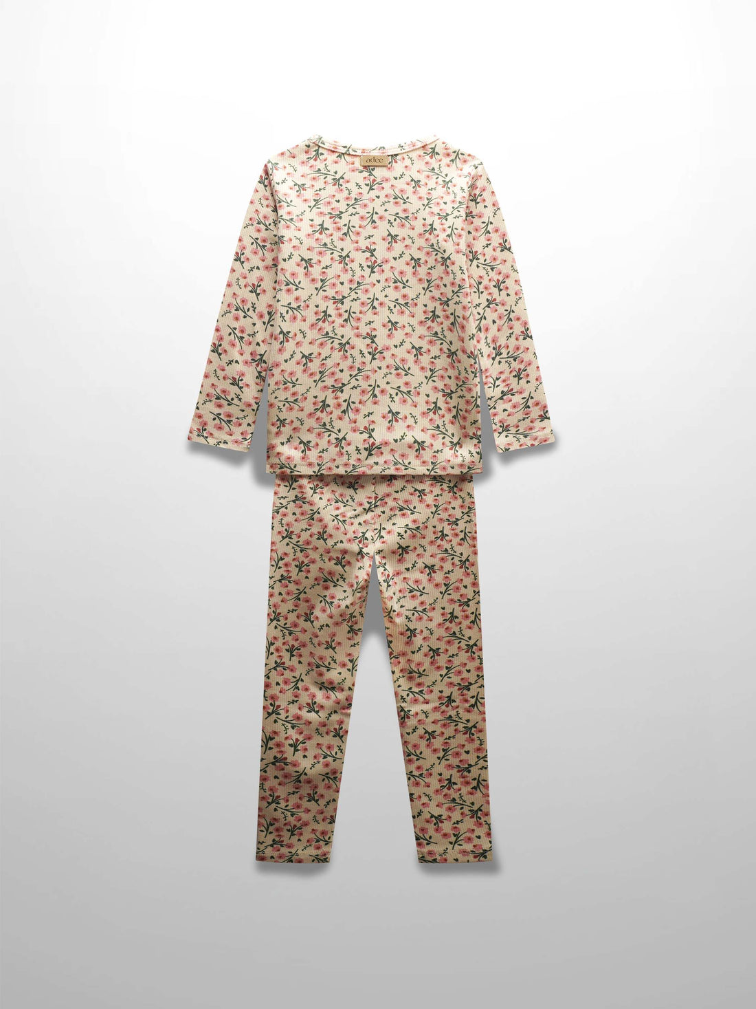 Floral girls pajamas set