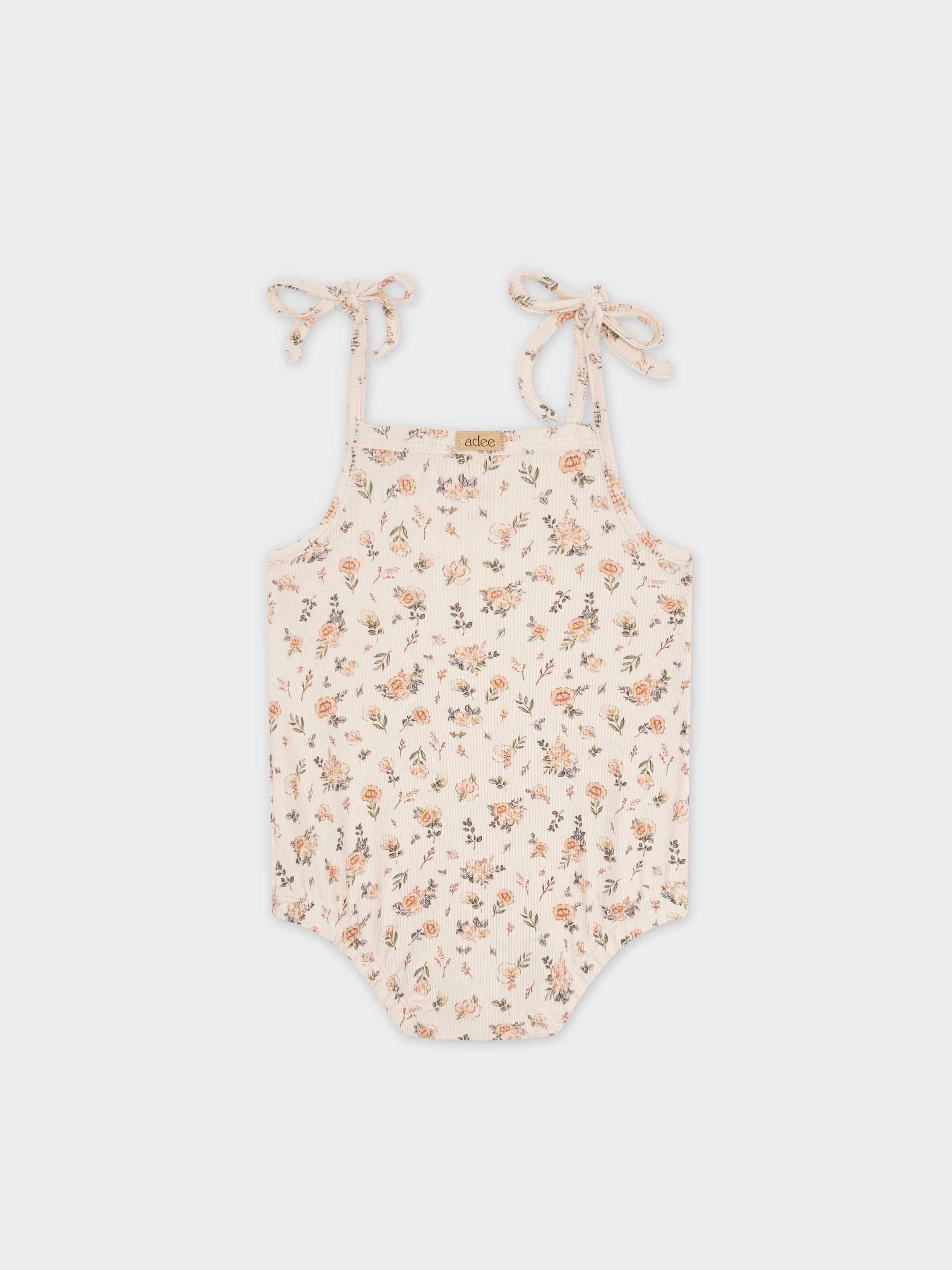 Floral Sketched Romper