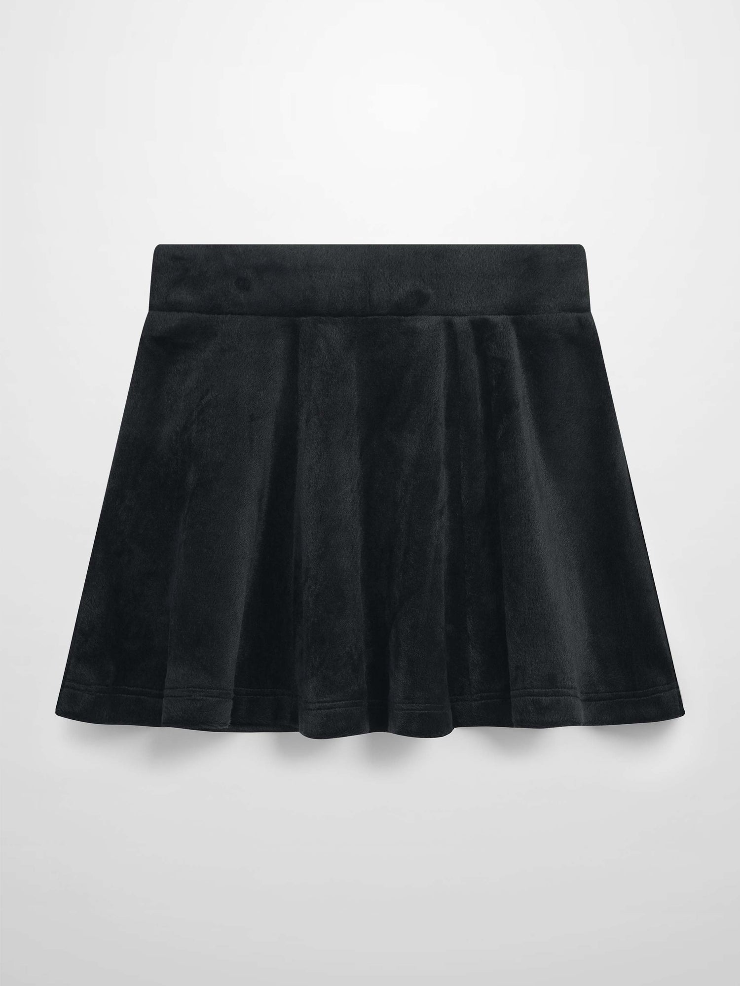 6 Panel Skirt- Black Velour