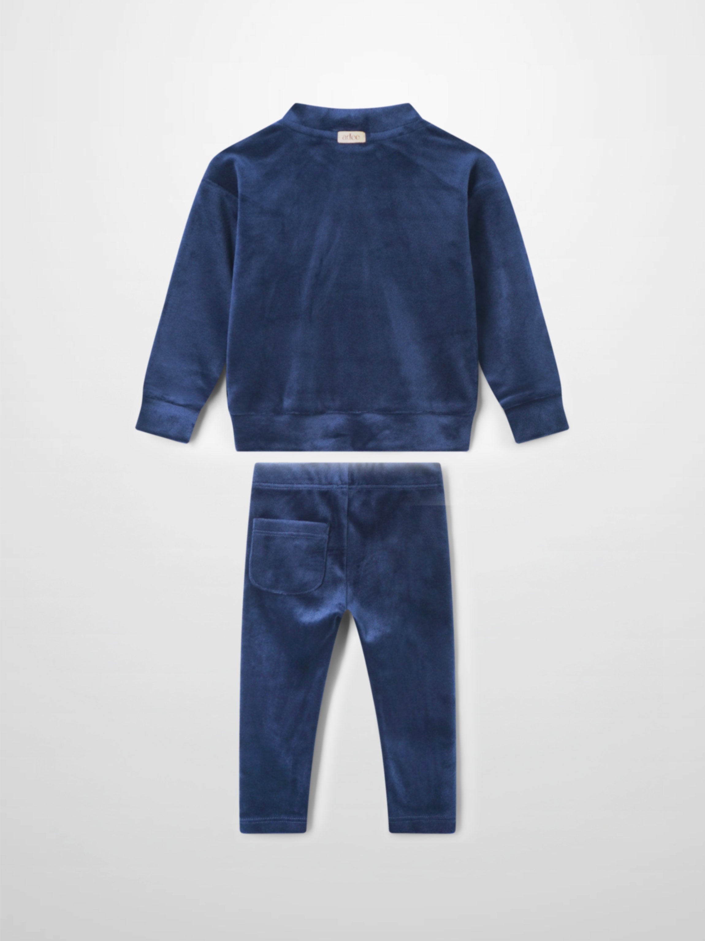 Velour Bomber Set -  Navy