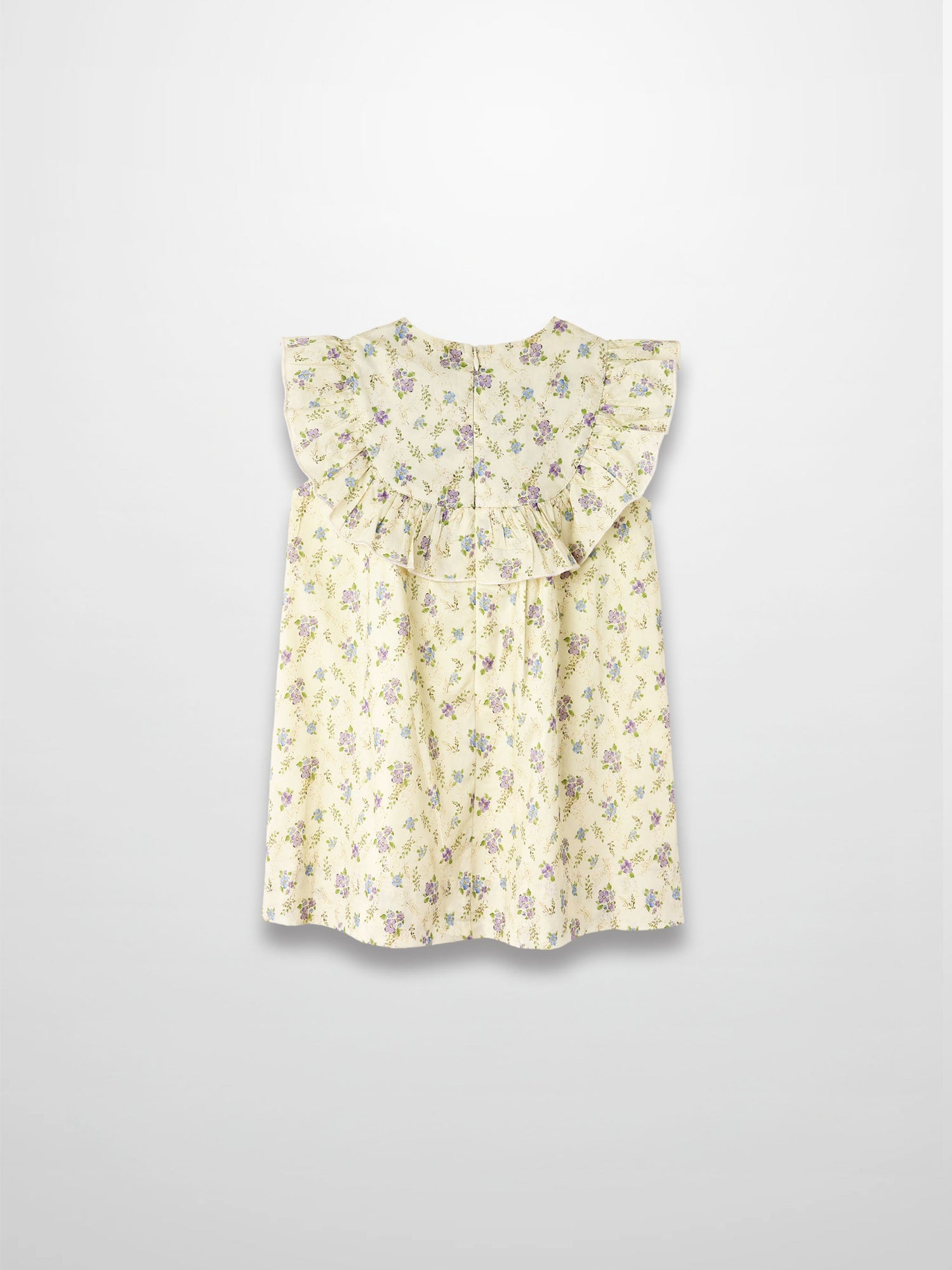 Ivory Flower Dress - Sleeveless