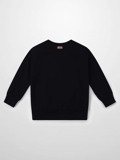 Embossed Logo Sweatshirt - Black