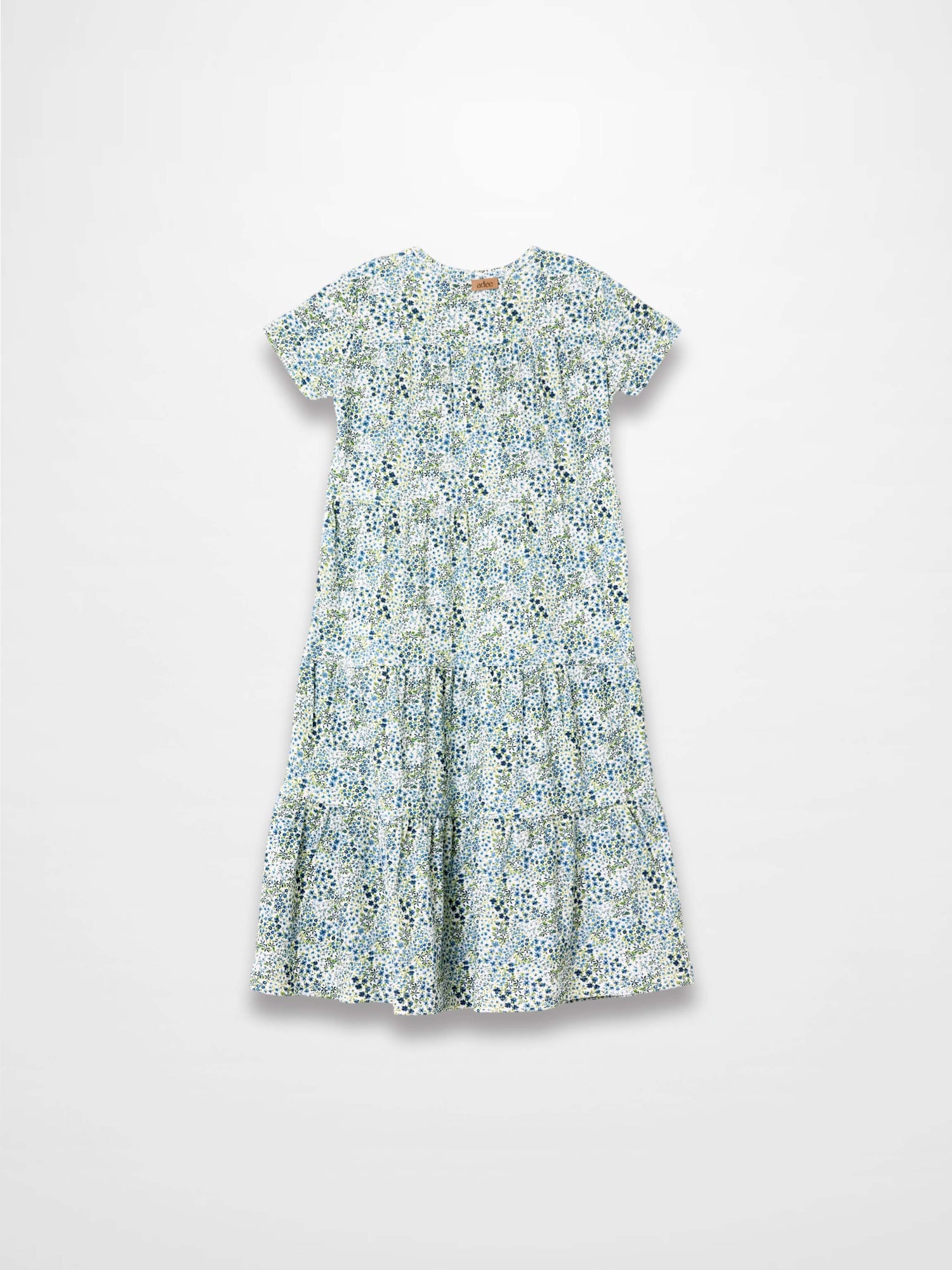 Blue Floral Robe - Short Sleeve