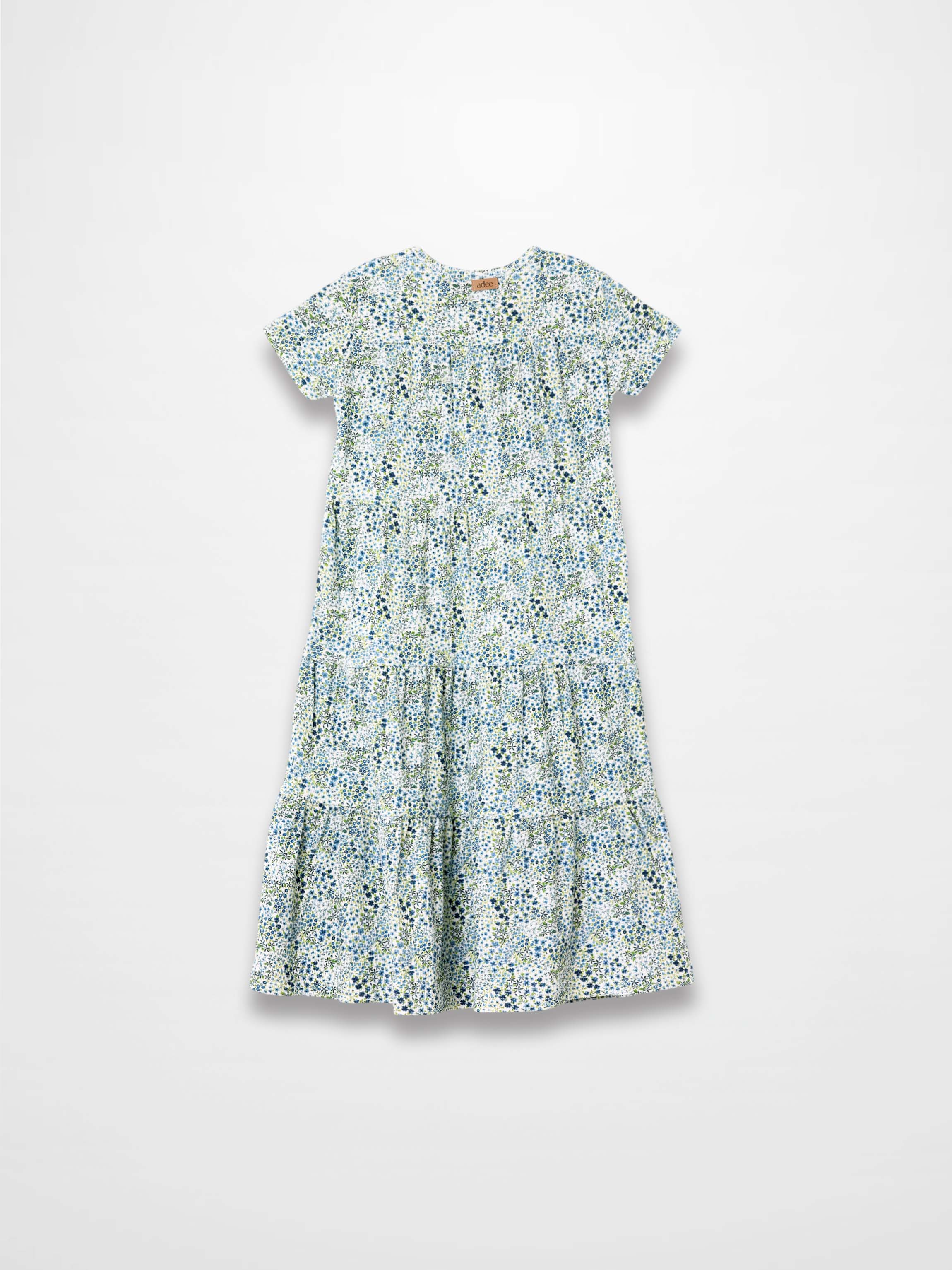 Blue Floral Robe - Short Sleeve
