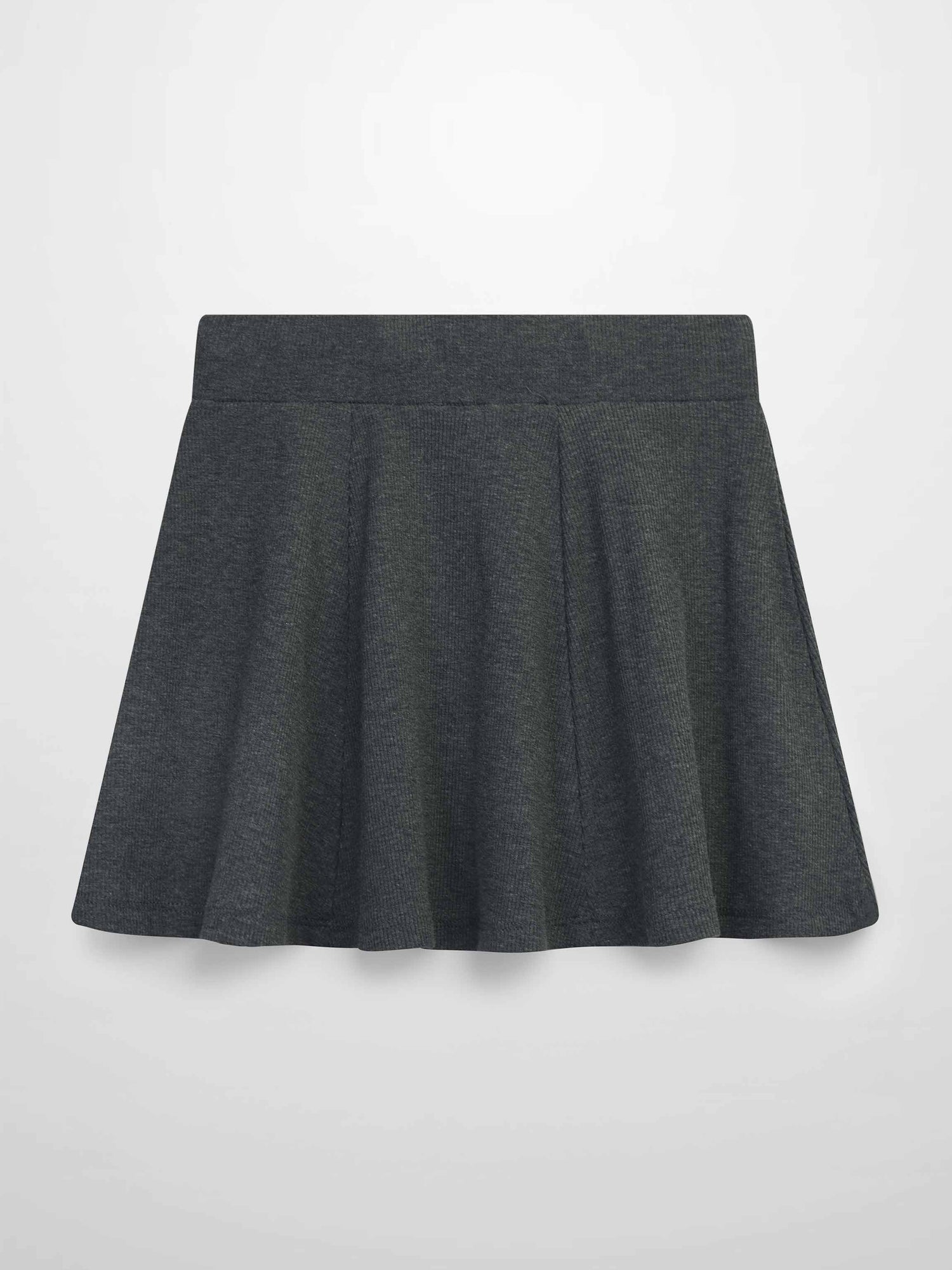 Ribbed Circle Skirt - Grey