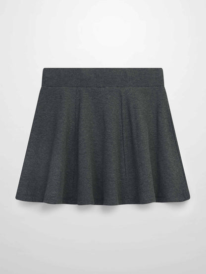 Ribbed Circle Skirt - Grey