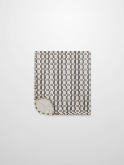 Windowpane Blanket - Blue