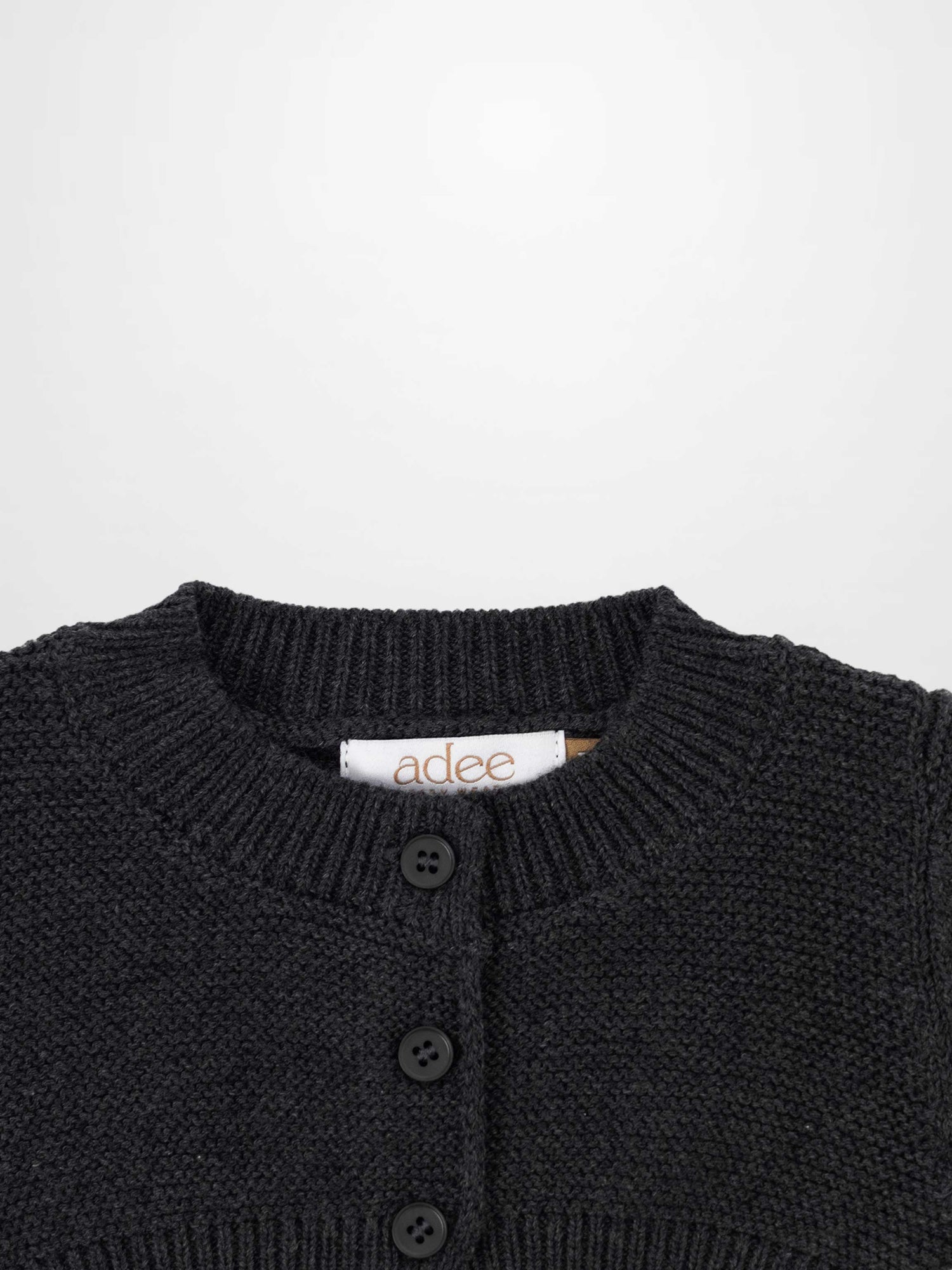 Cropped Cardigan - Heather Grey