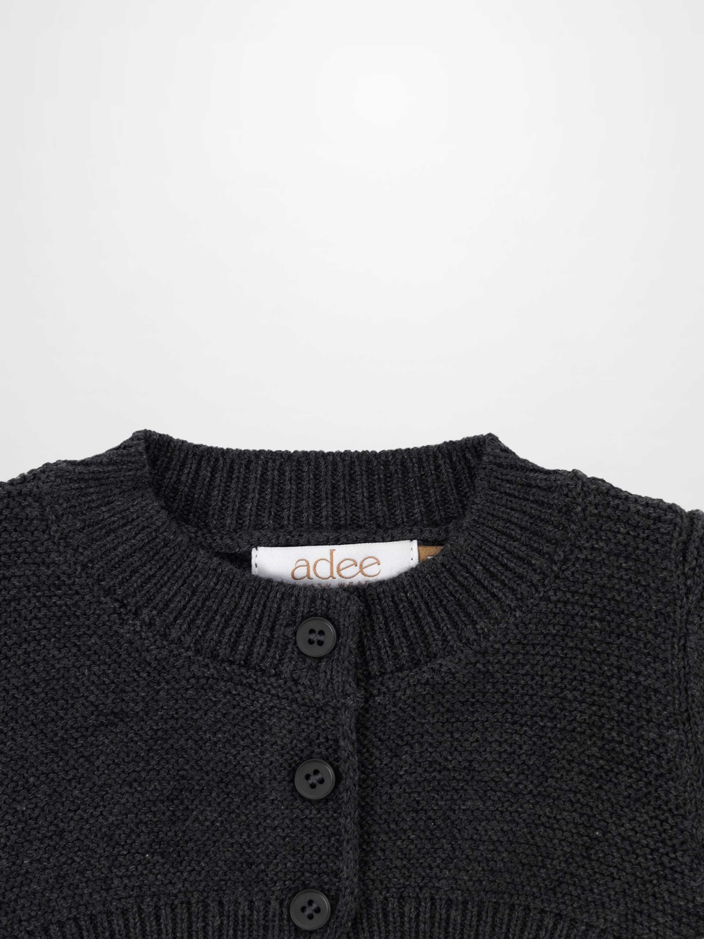 Cropped Cardigan - Heather Grey