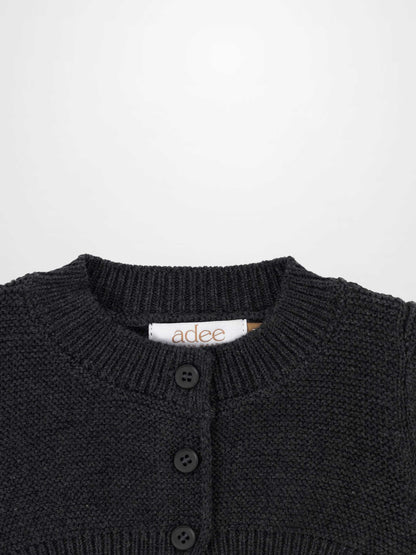 Cropped Cardigan - Heather Grey