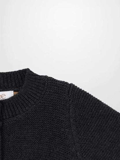 Cropped Cardigan - Heather Grey