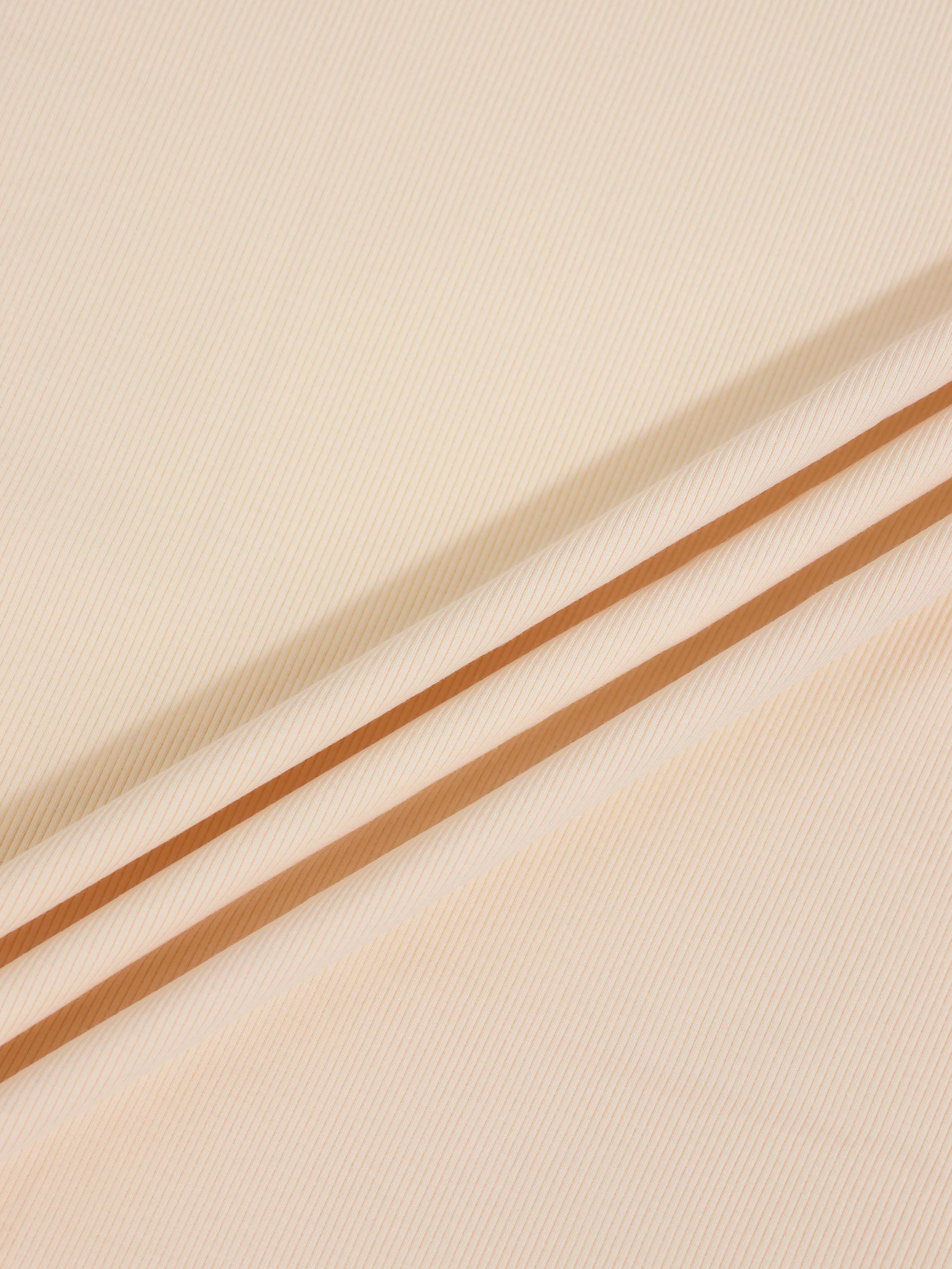 Thin Ribbed Blanket - Cream