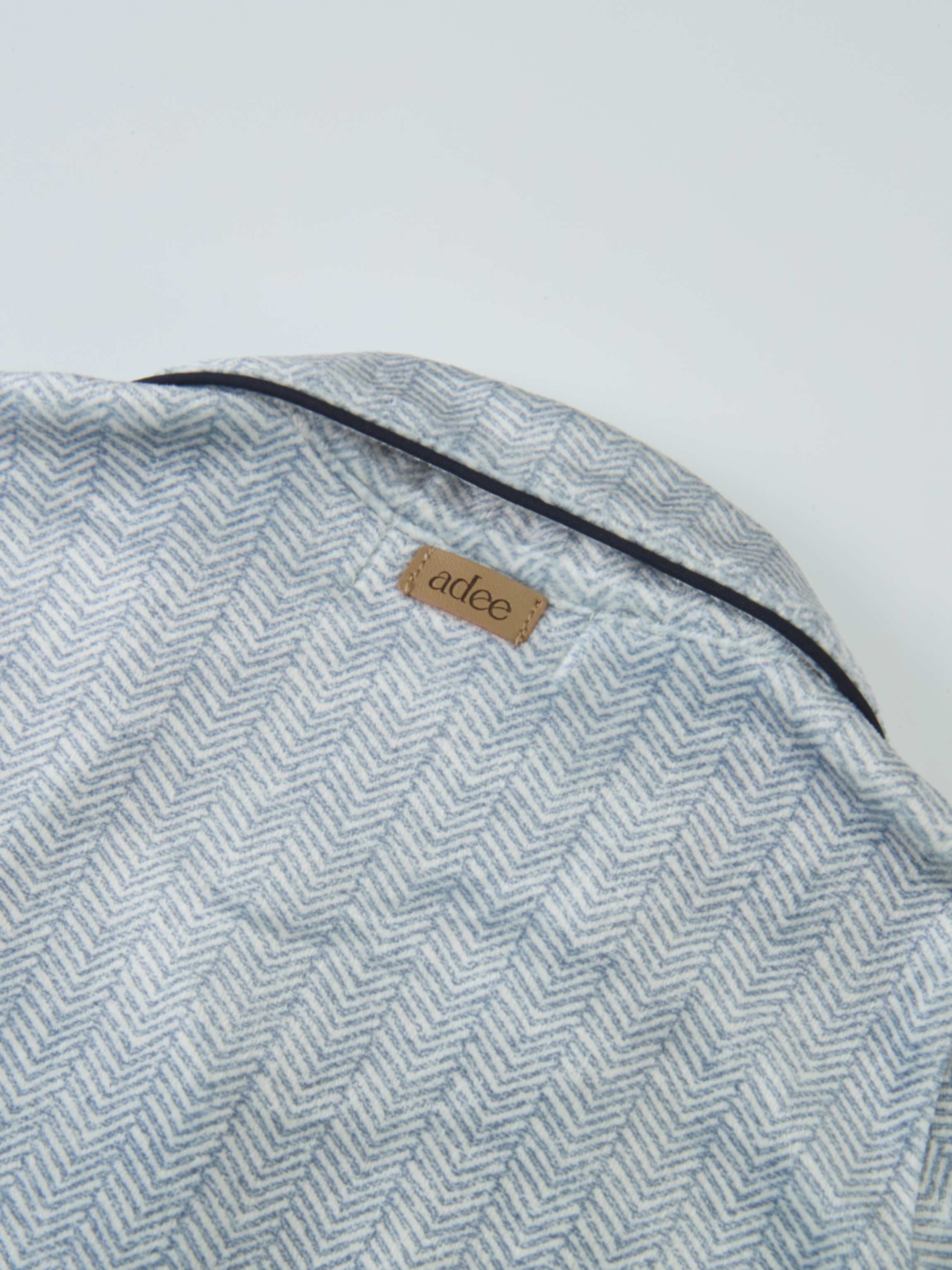 Herringbone Pajamas - Blue by Adee; boys&
