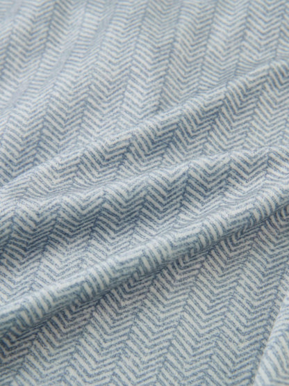 Herringbone pajamas fabric in blue for boys, soft textile