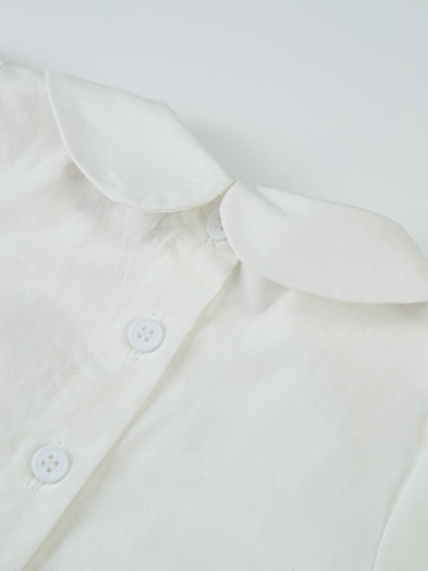 Adee Peter Pan Collar Blouse in white for girls—dressy top with front buttons