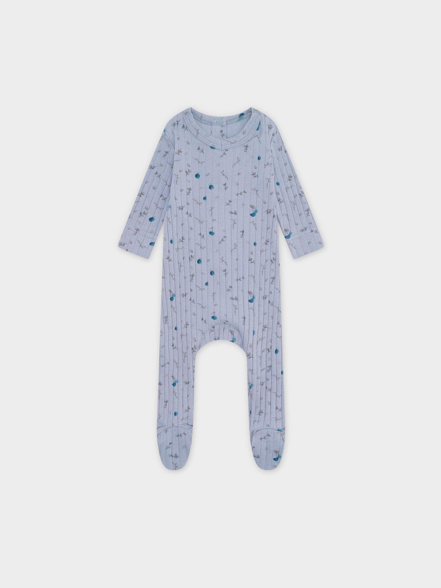 Mini Berry Stretchy, Beanie and Bib-Blue