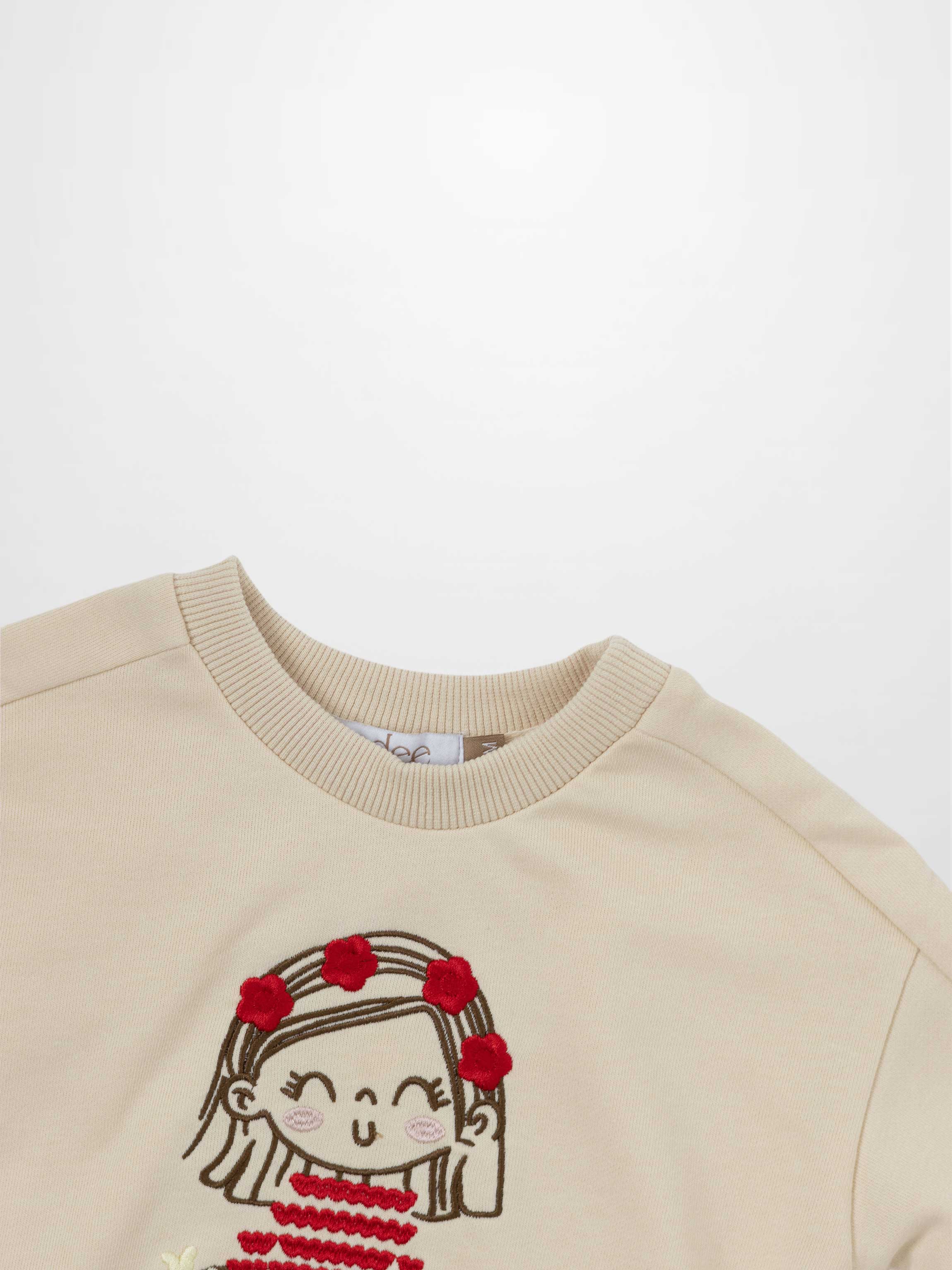 Embroidered Girl Sweatshirt