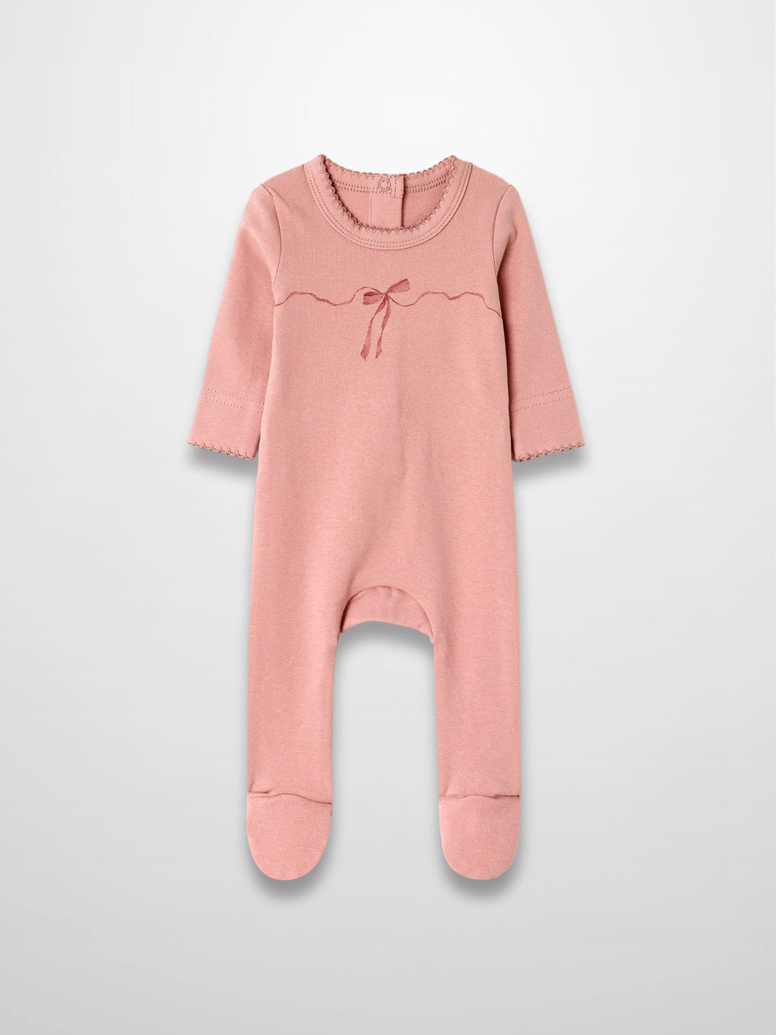 Pink Bow Stretchy with Lace