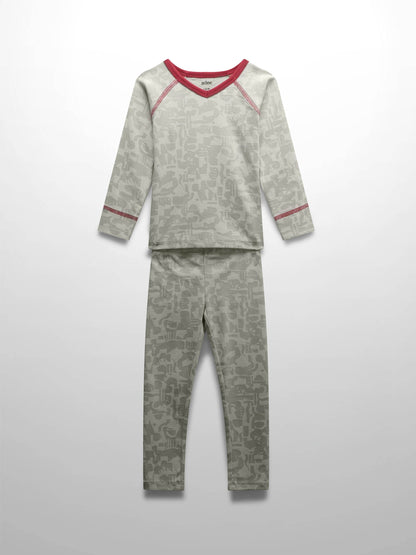 Abstract Pajamas-Red