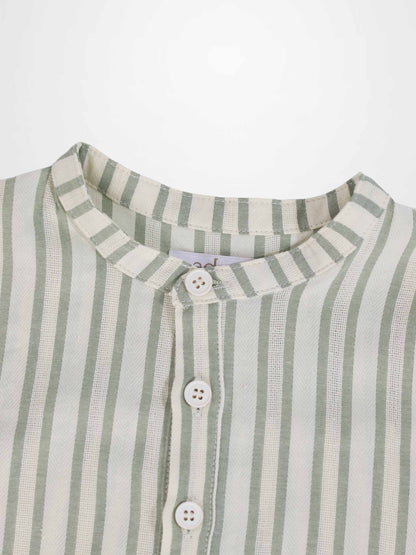 Green Striped Shirt
