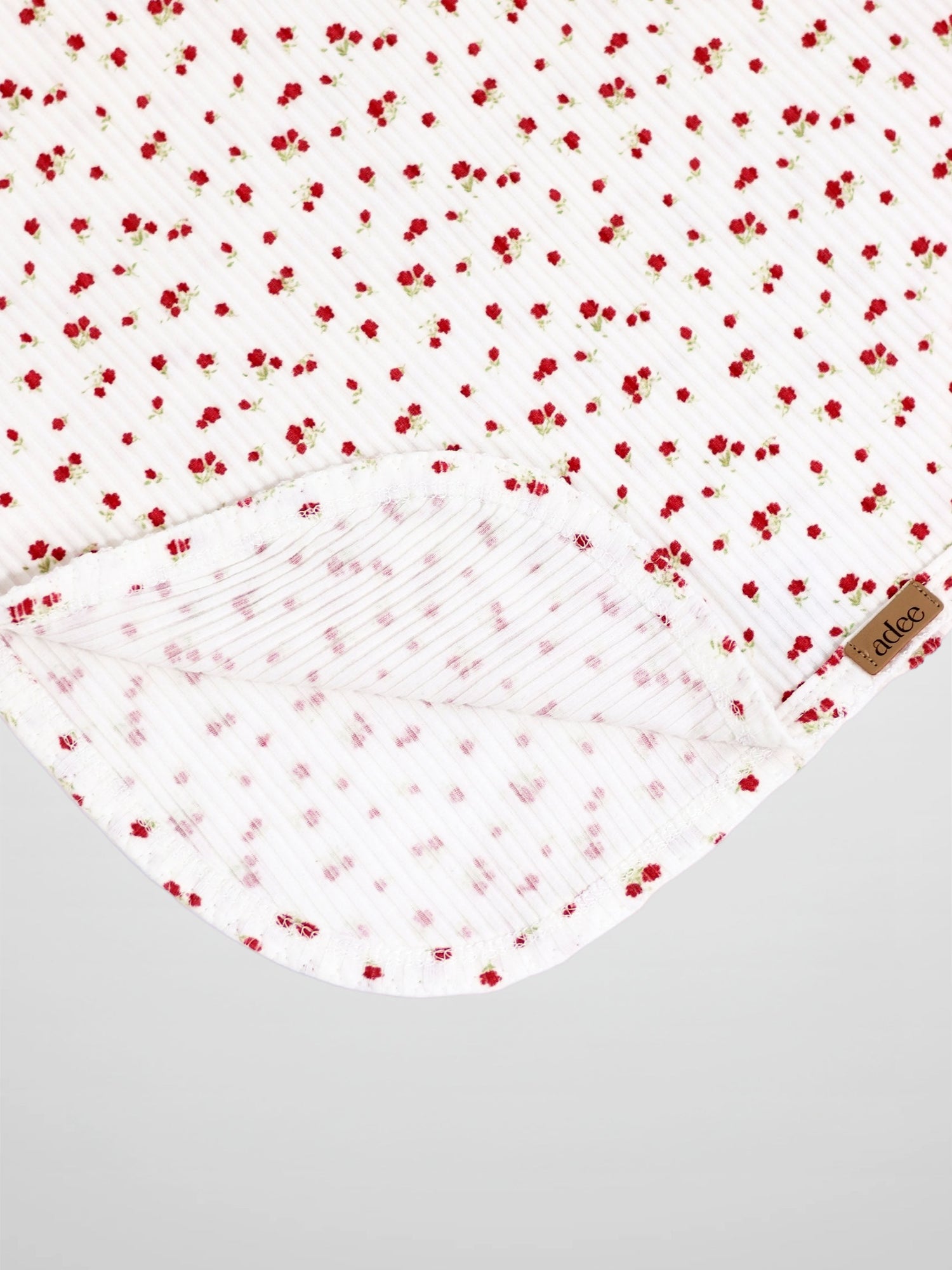 Red Flower Blanket with Lace