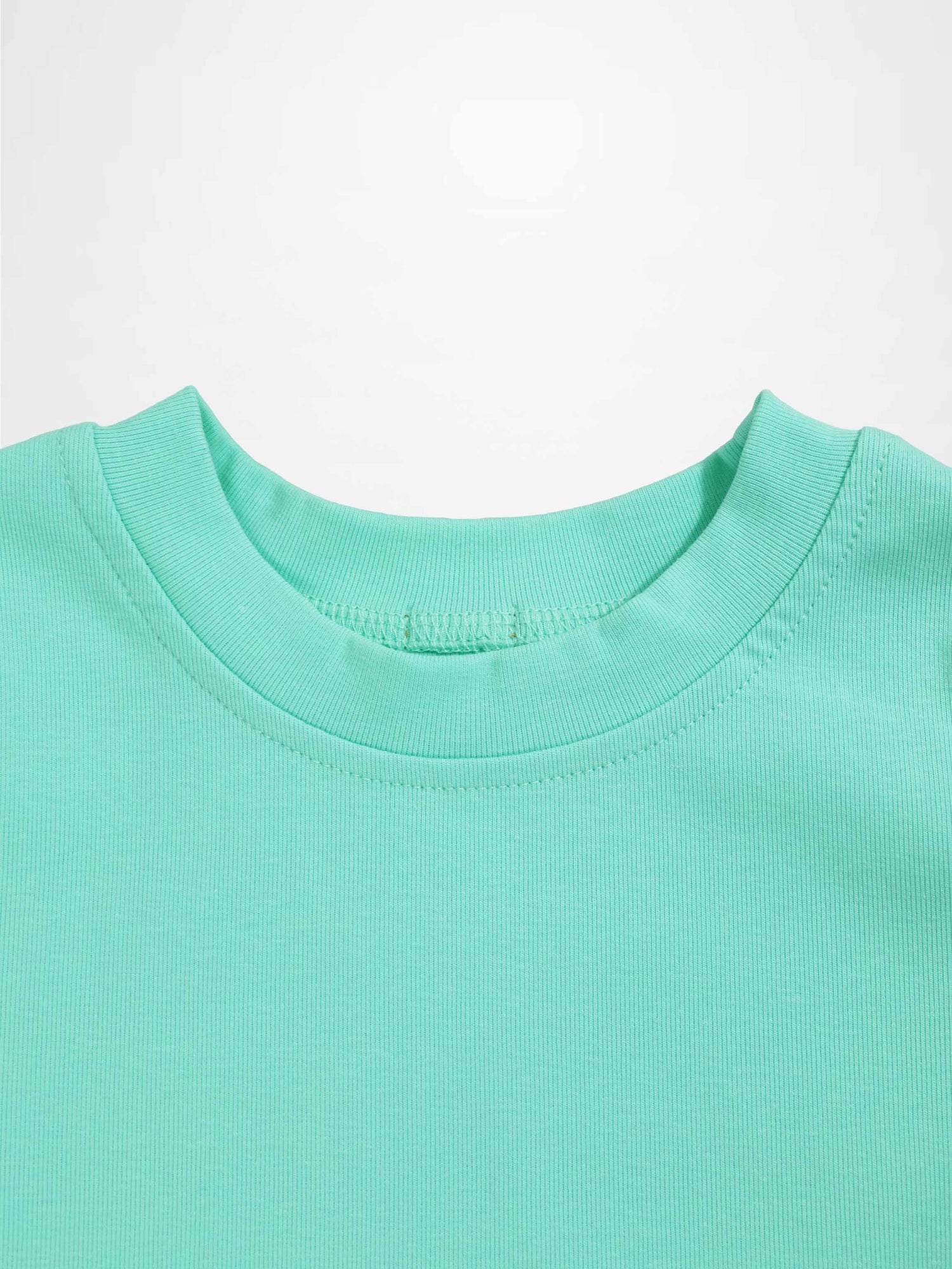 Thin Ribbed T-Shirt - Mint Green