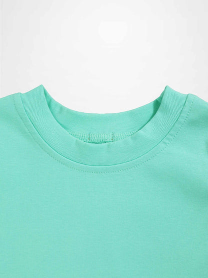 Thin Ribbed T-Shirt - Mint Green
