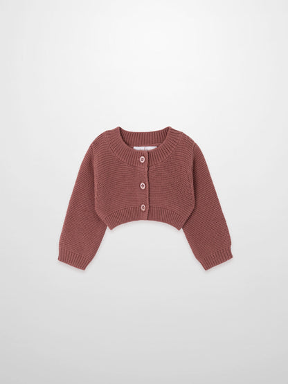 Cropped Cardigan  - Pink