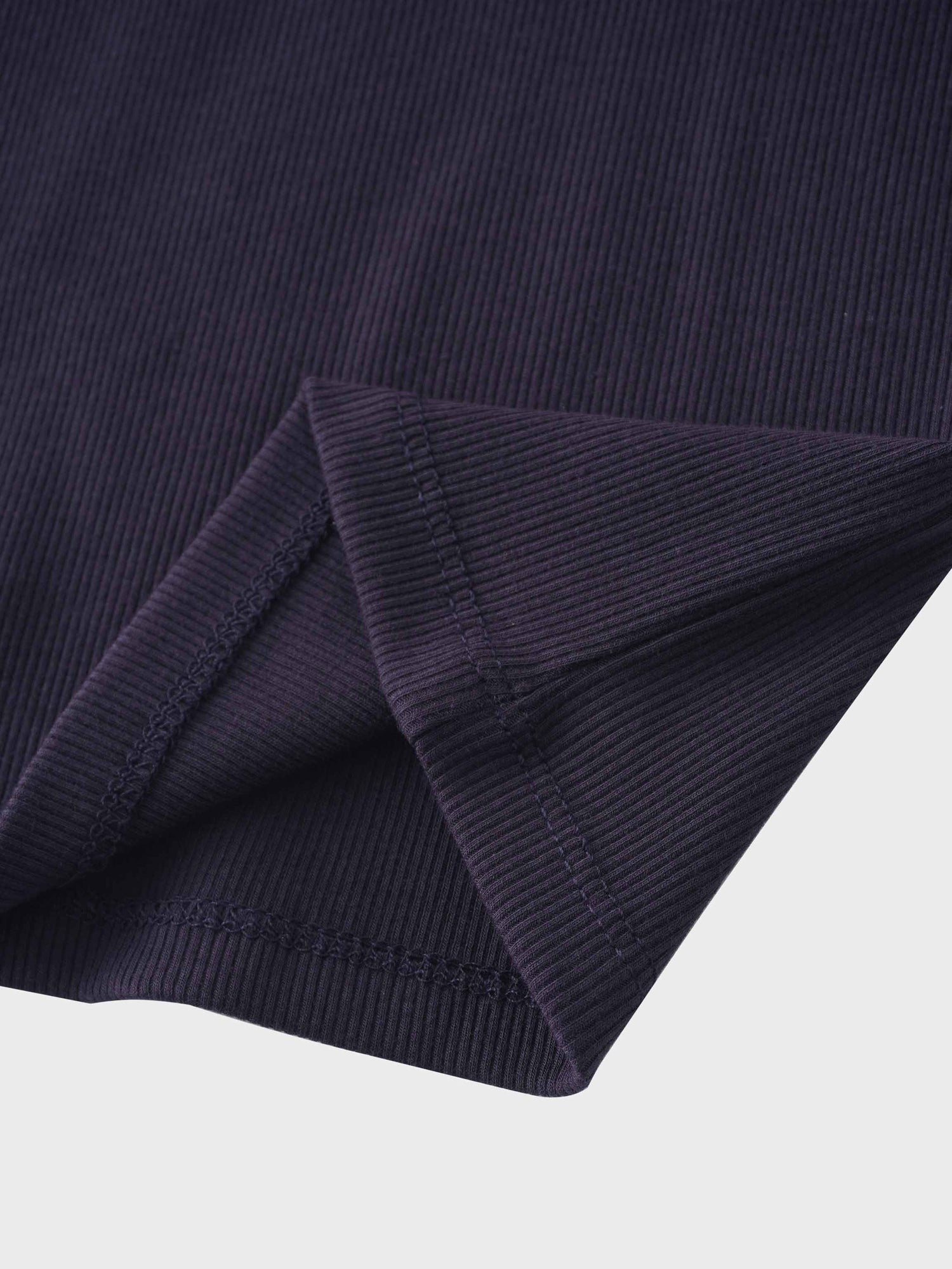 Crossover Thin Ribbed Pajama - Navy