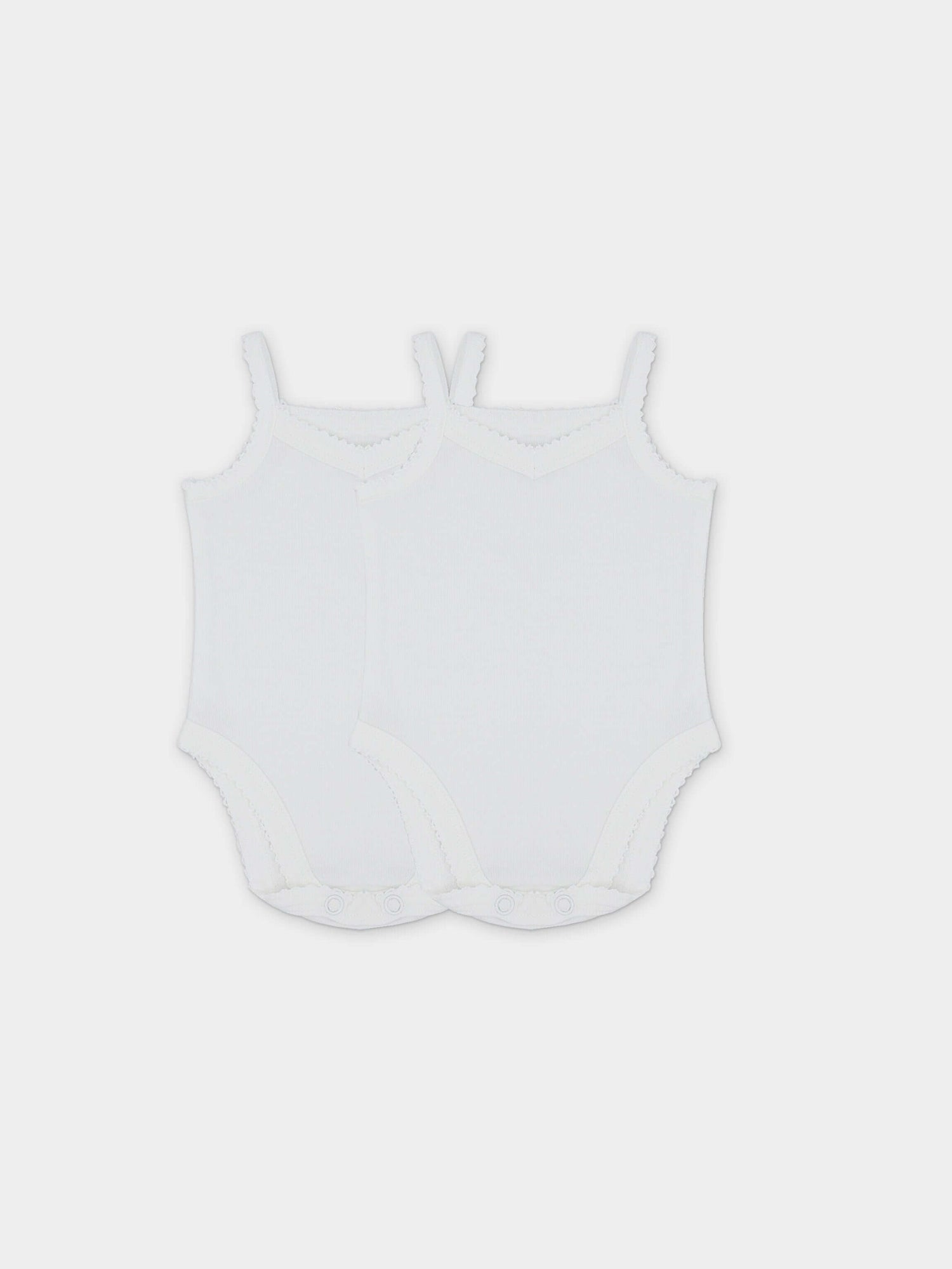 V-Neck Undershirt With Lace - 3 Pack