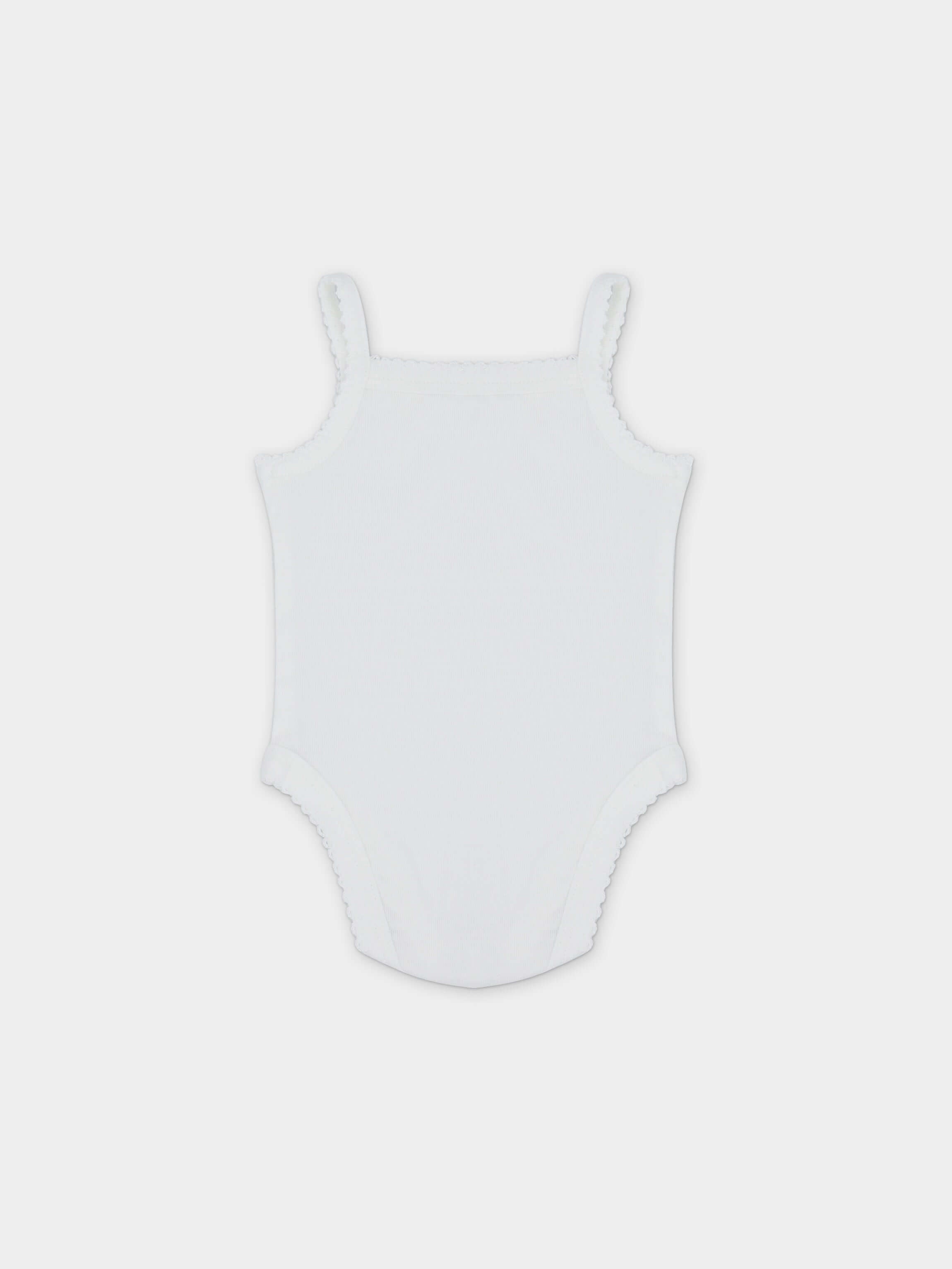 V-Neck Undershirt With Lace - 3 Pack