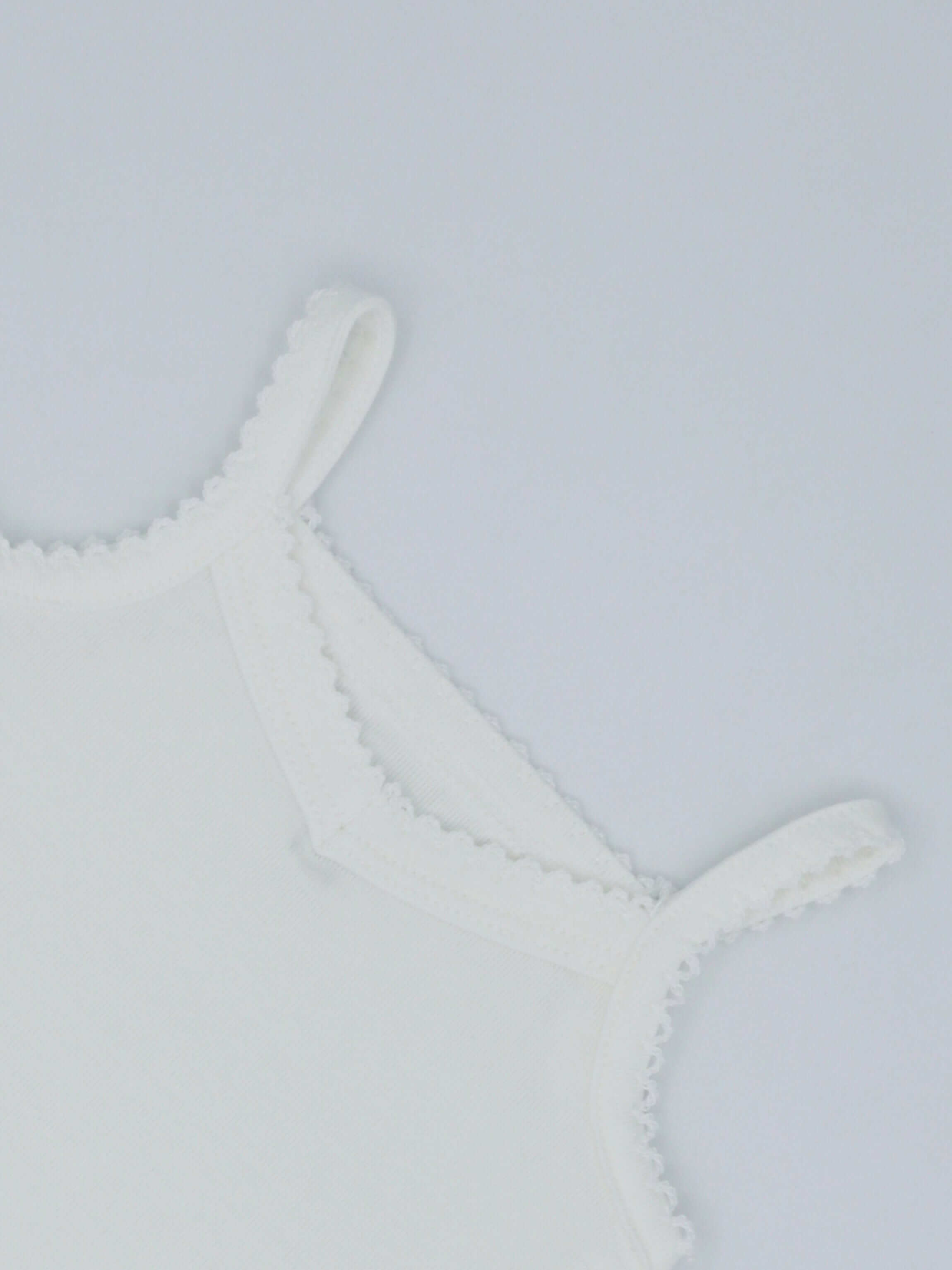 V-Neck Undershirt With Lace - 3 Pack