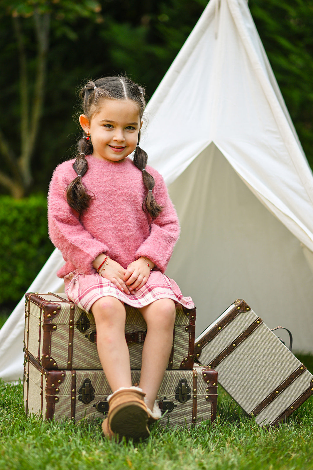 Mohair Cardigan - Pink