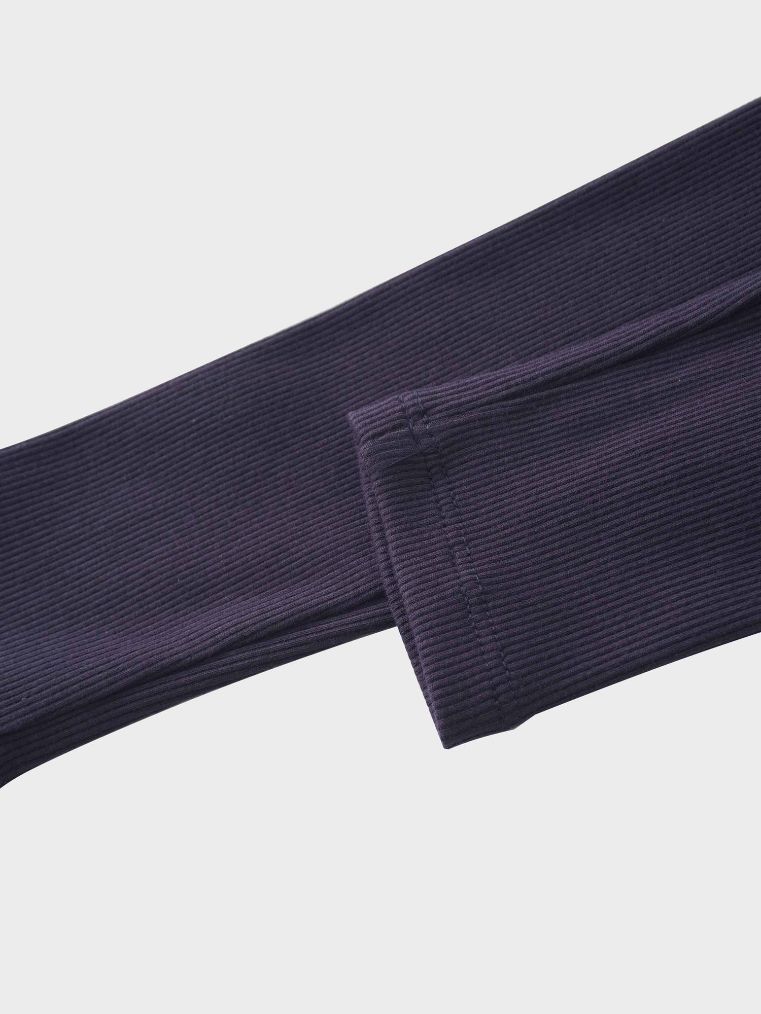 Crossover Thin Ribbed Pajama - Navy