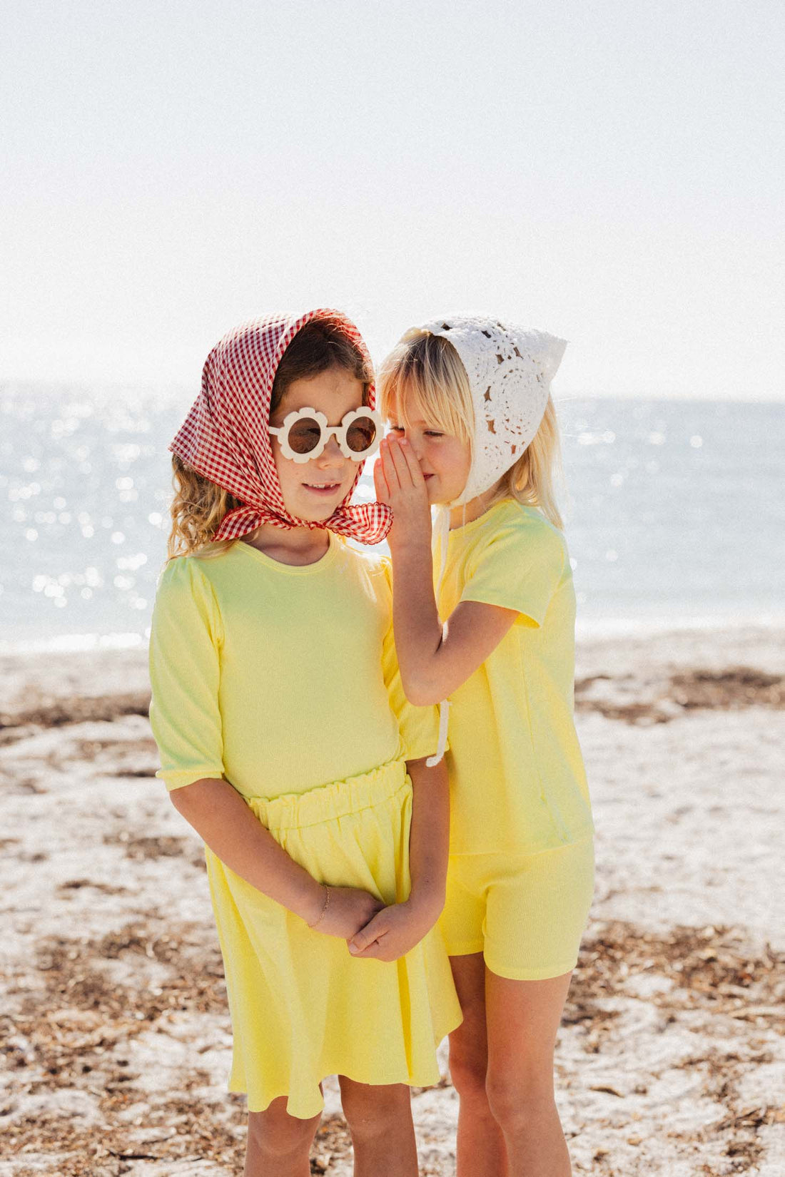 Yellow Ribbed Short Set