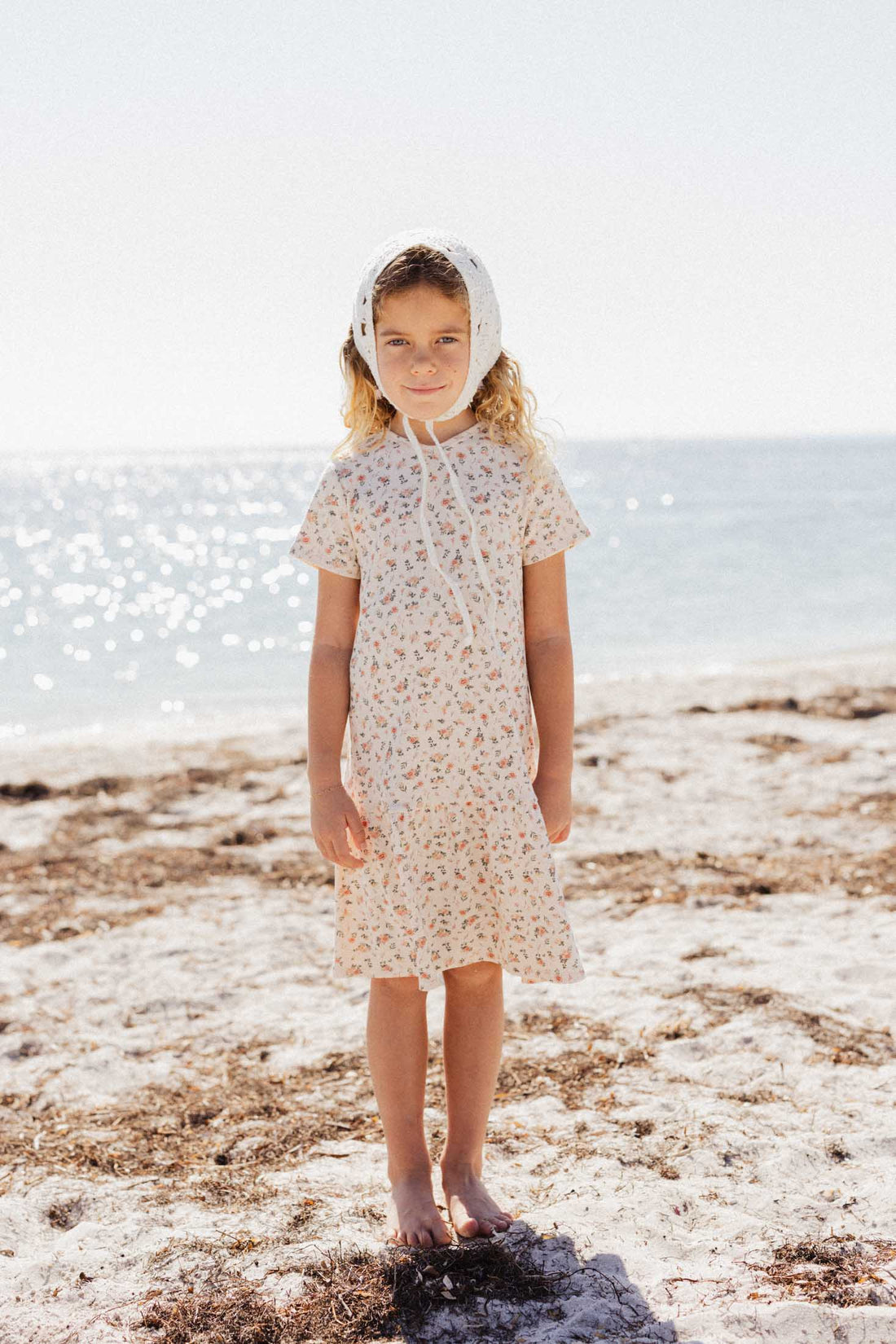 Petit Floral Dress- Short Bubble Sleeve