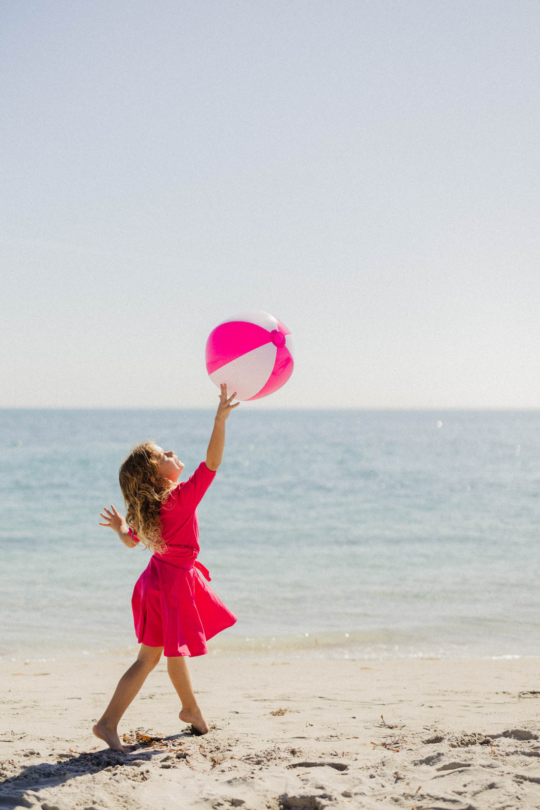 Pink Skirt with 3/4 Sleeve Bubble Shirt