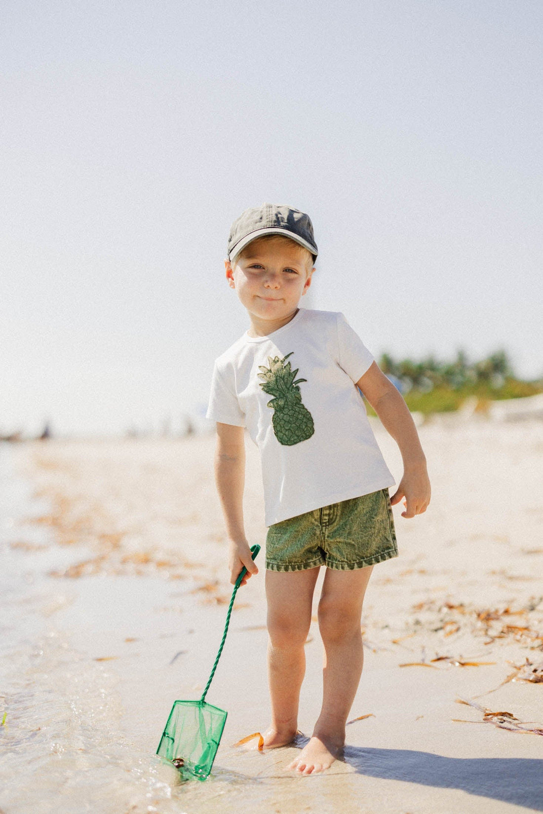 Denim Shorts- Washed Green Denim