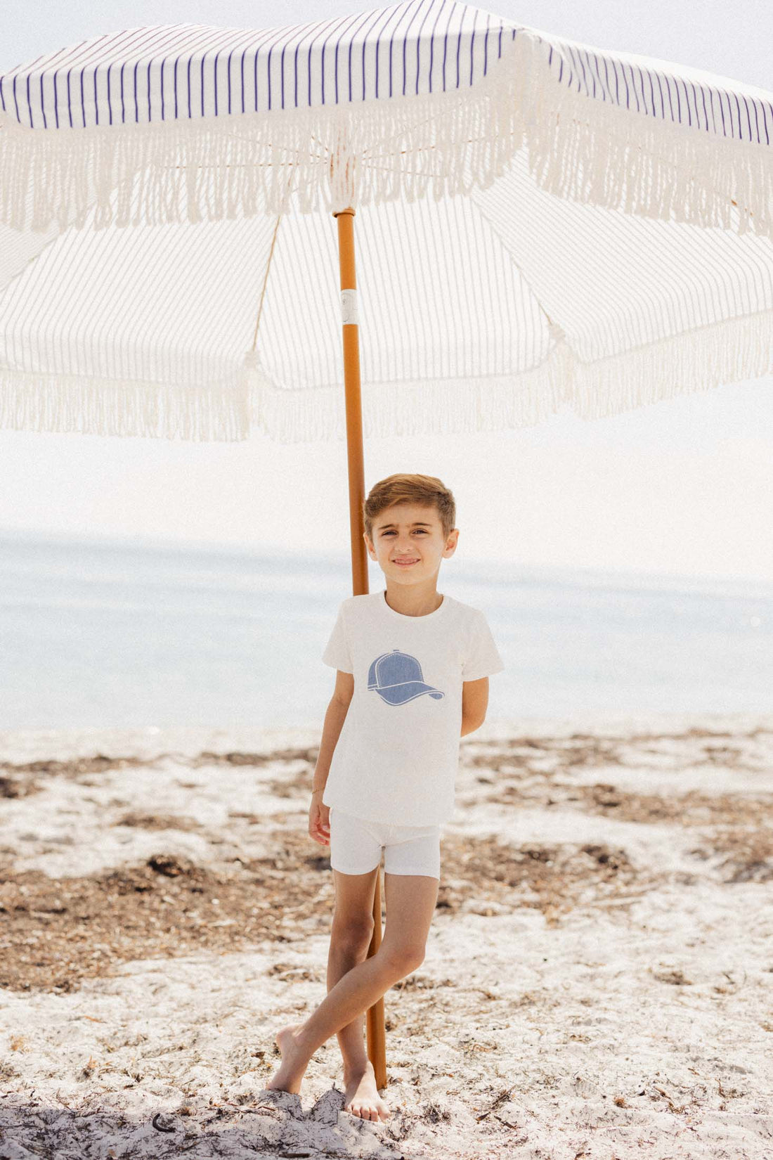 Baseball cap T-shirt -White