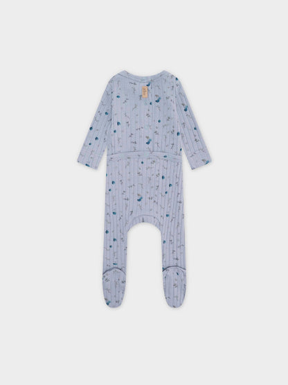 Mini Berry Stretchy, Beanie and Bib-Blue