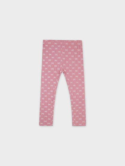 Girls pajamas with bow print