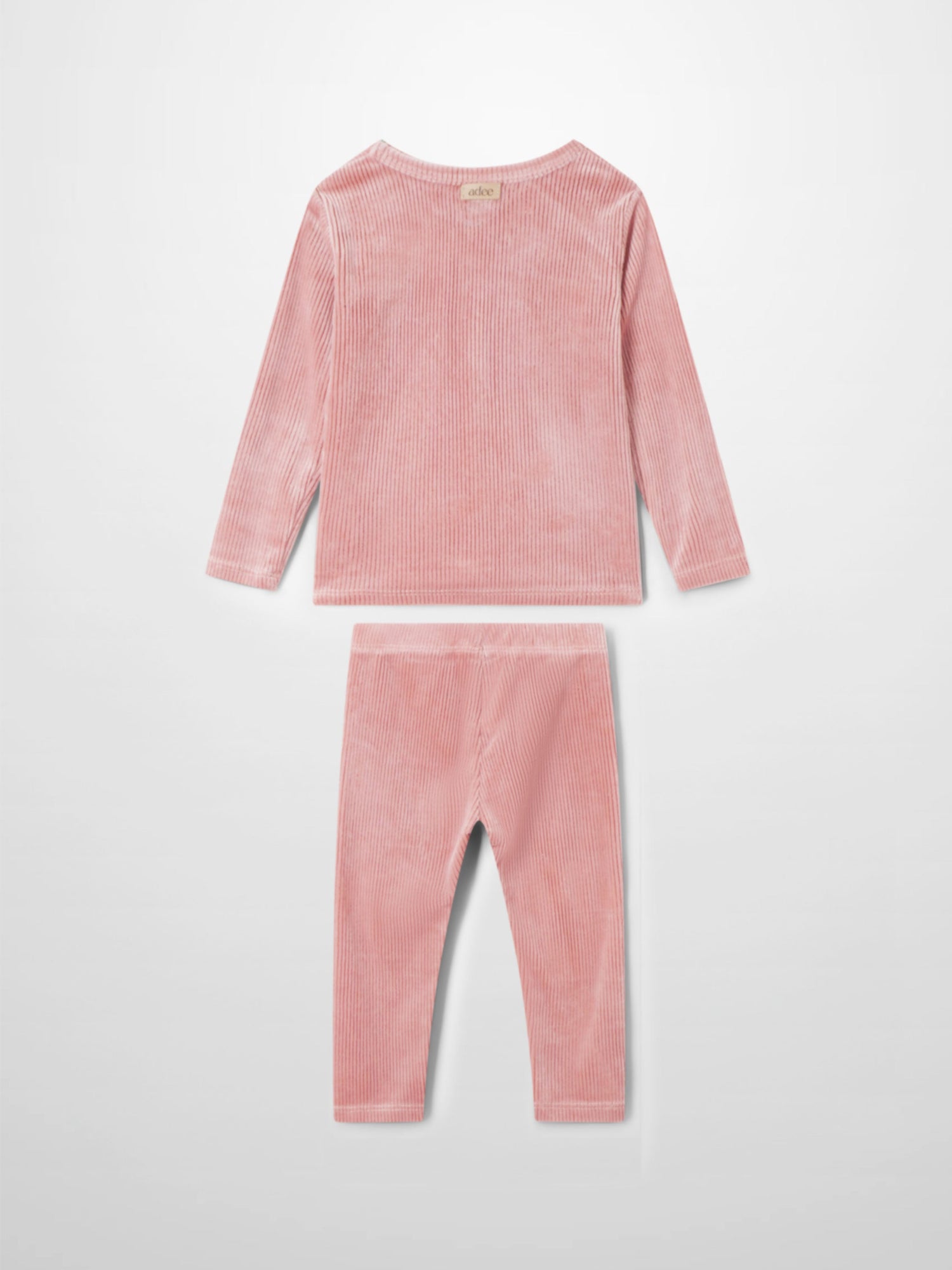 Ribbed Velour Pajama - Pink