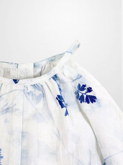 Blue Flower Romper