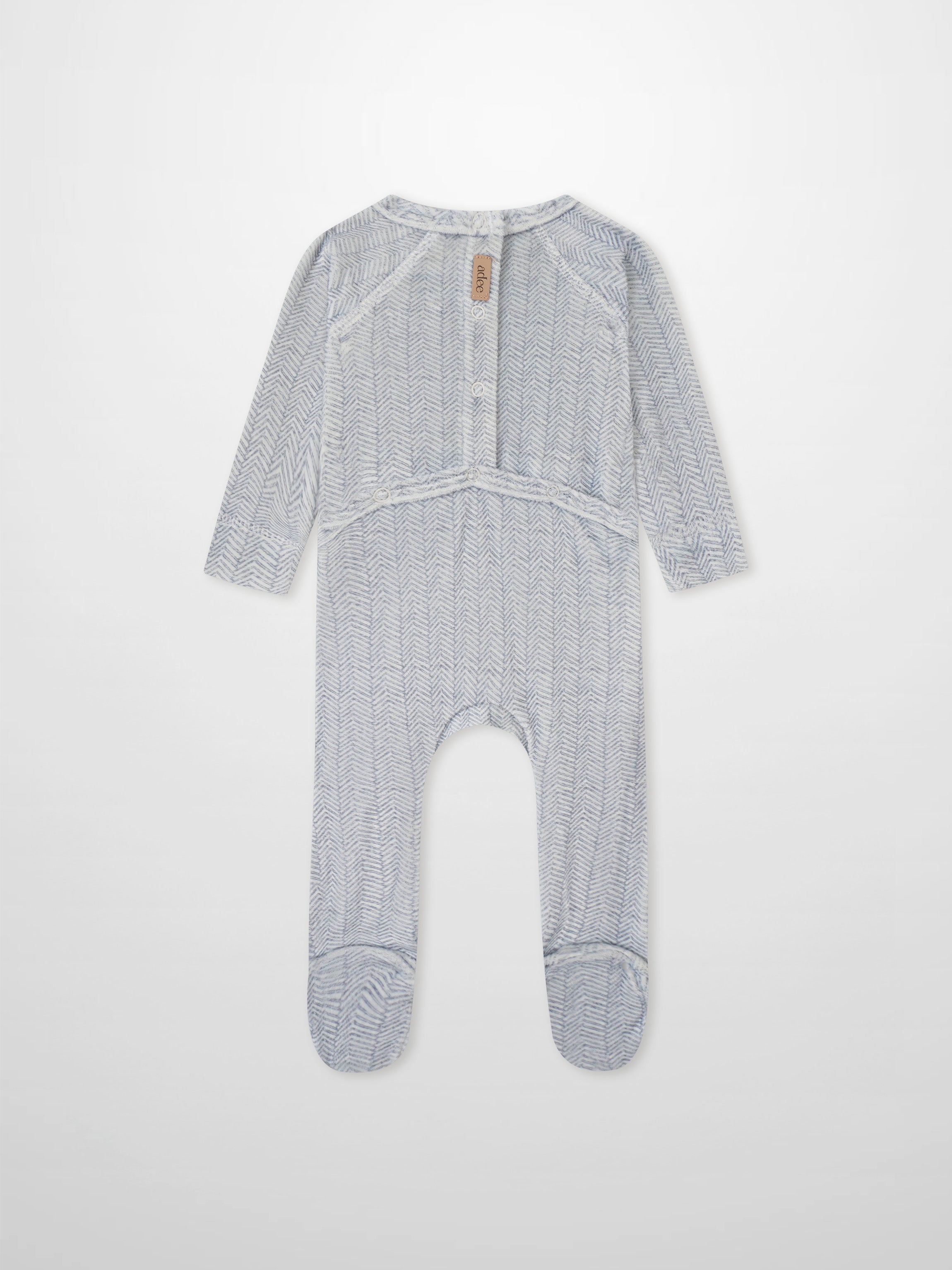Heritage Herringbone Stretchy Blue boys&