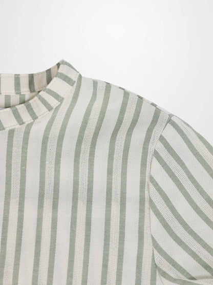 Green Striped Shirt
