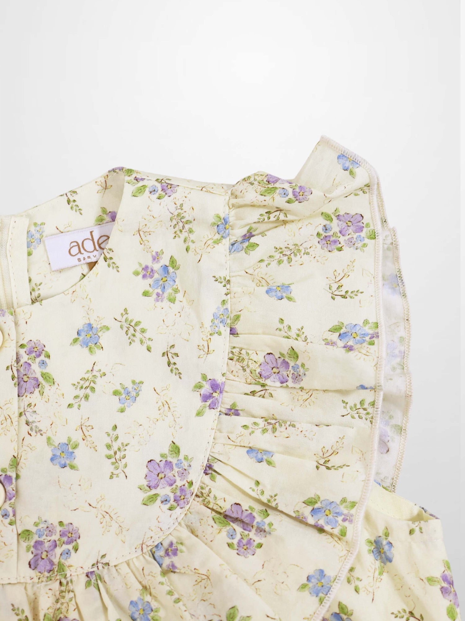 Ivory Flower Dress - Sleeveless