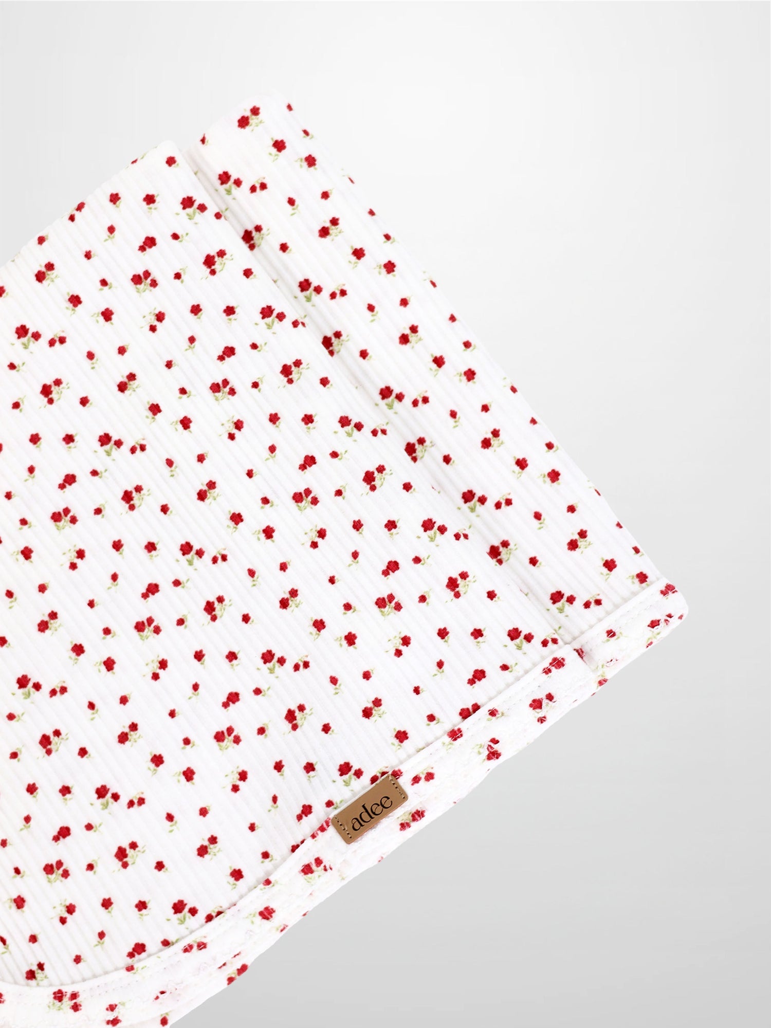 Red Flower Blanket with Lace